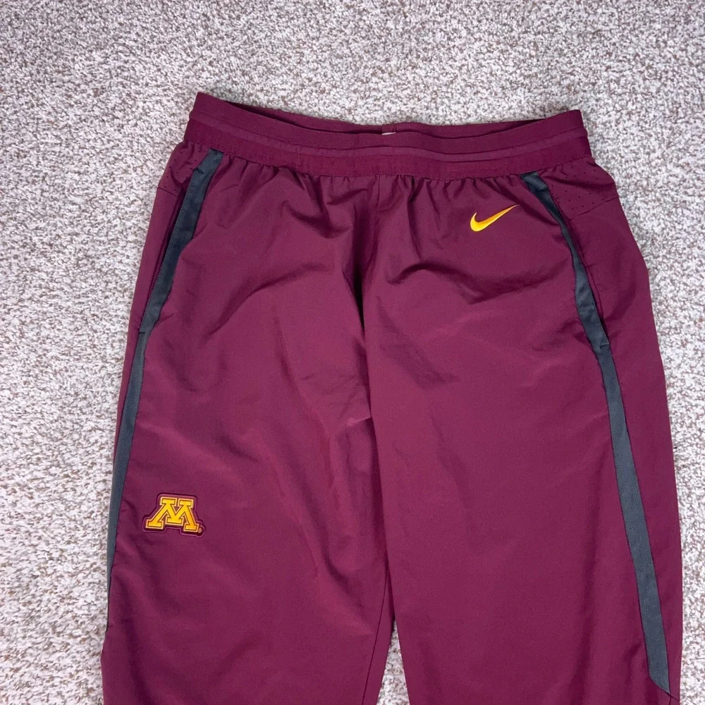 Minnesota Gophers Pants Mens XL Maroon Gold Nike Training Dri-FIT Joggers NCAA